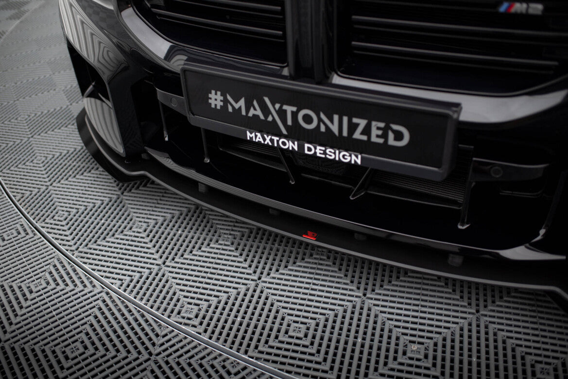 Street Pro Frontlippe V.1 passend für BMW M2 G87 schwarz matt + Hochglanz Flaps
