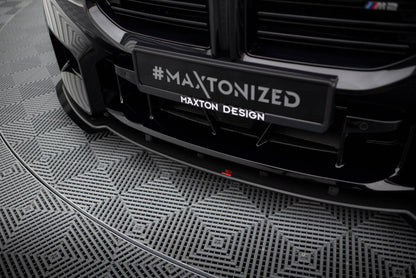 Street Pro Frontlippe V.1 passend für BMW M2 G87 schwarz matt + Hochglanz Flaps