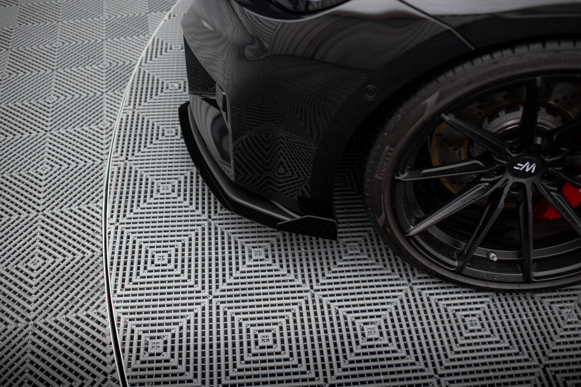 Street Pro Frontlippe V.1 passend für BMW M2 G87 schwarz matt + Hochglanz Flaps