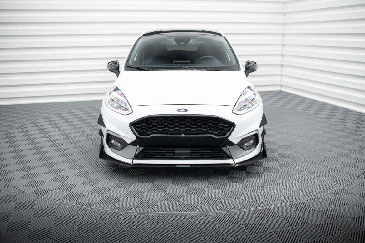 Street Pro Frontlippe V.1 passend für Ford Fiesta Mk8 ST / ST-Line schwarz matt