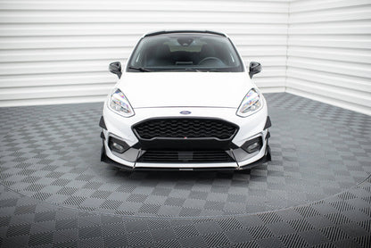 Street Pro Frontlippe V.1 passend für Ford Fiesta Mk8 ST / ST-Line schwarz matt
