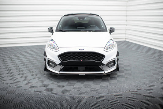 Street Pro Frontlippe V.1 passend für Ford Fiesta Mk8 ST / ST-Line schwarz matt