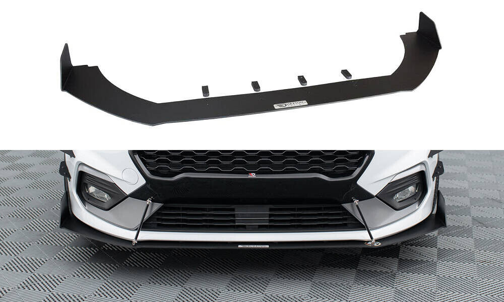 Street Pro Frontlippe V.1 passend für Ford Fiesta Mk8 ST / ST-Line schwarz matt
