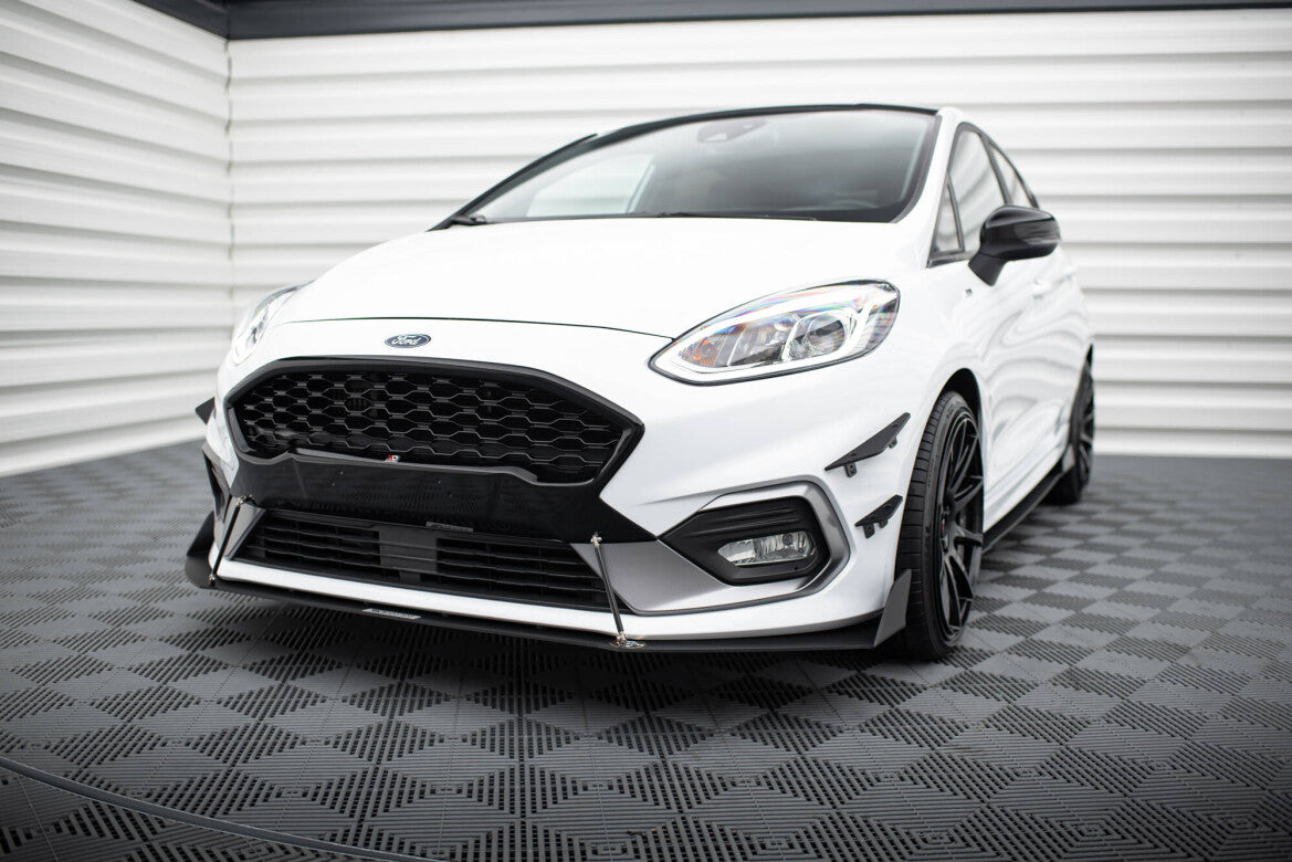 Street Pro Frontlippe V.1 passend für Ford Fiesta Mk8 ST / ST-Line schwarz matt