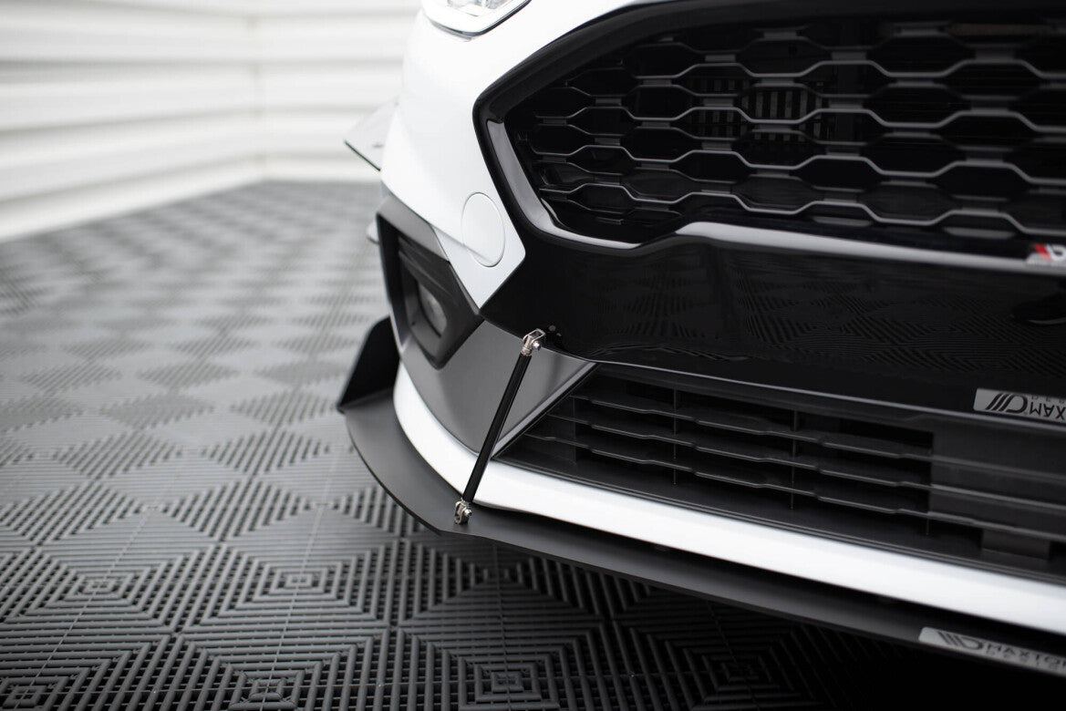 Street Pro Frontlippe V.1 passend für Ford Fiesta Mk8 ST / ST-Line schwarz matt