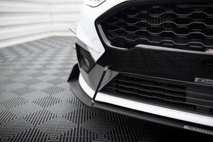 Street Pro Frontlippe V.1 passend für Ford Fiesta Mk8 ST / ST-Line schwarz matt