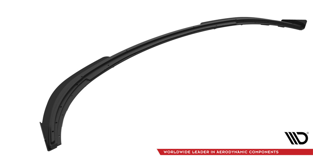 Street Pro Frontlippe V.1 passend für Ford Fiesta ST Mk6 schwarz matt + Hochglanz Flaps