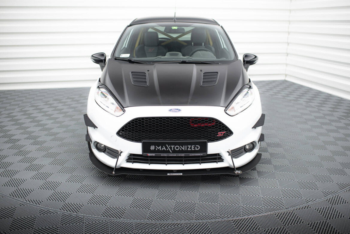Street Pro Frontlippe V.1 passend für Ford Fiesta ST Mk7 FL schwarz matt