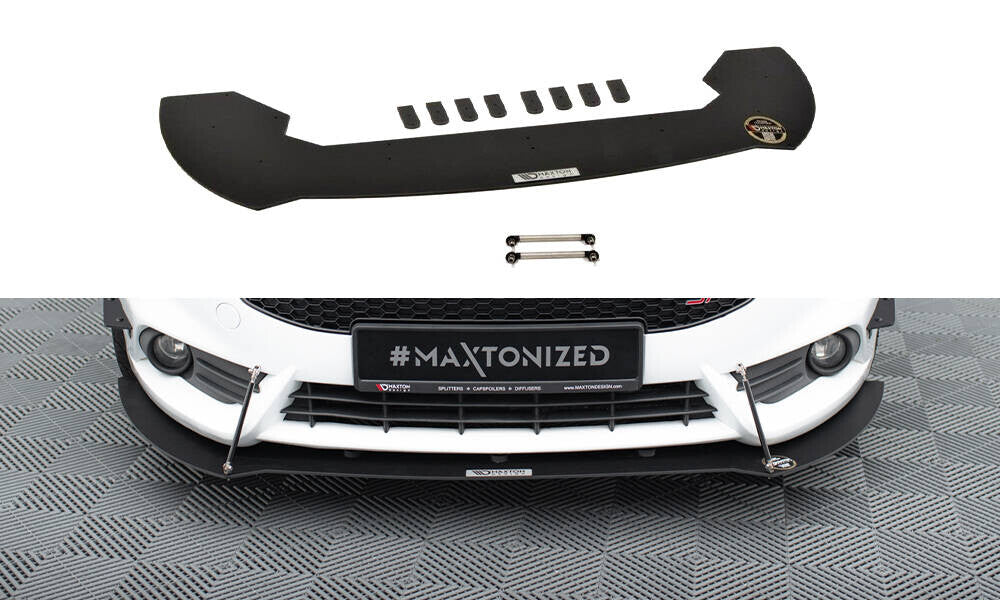 Street Pro Frontlippe V.1 passend für Ford Fiesta ST Mk7 FL schwarz matt