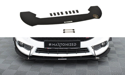 Street Pro Frontlippe V.1 passend für Ford Fiesta ST Mk7 FL schwarz matt