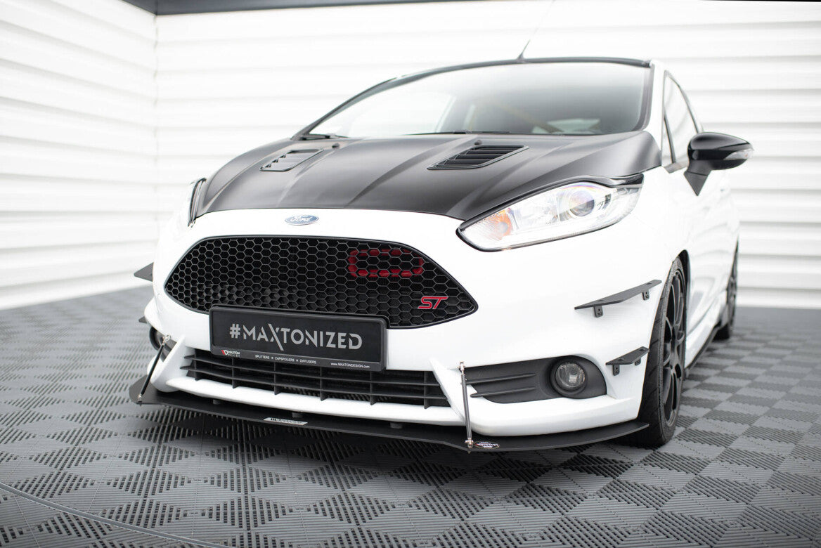 Street Pro Frontlippe V.1 passend für Ford Fiesta ST Mk7 FL schwarz matt