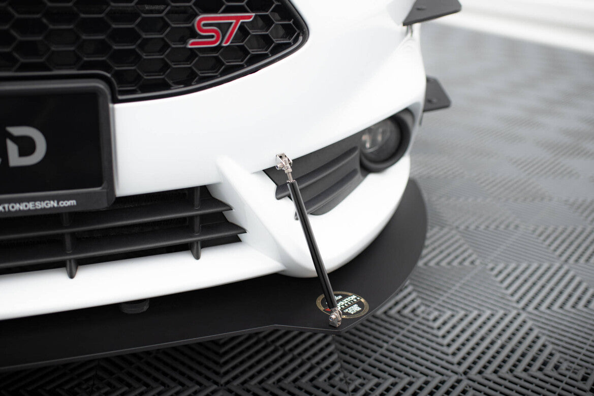 Street Pro Frontlippe V.1 passend für Ford Fiesta ST Mk7 FL schwarz matt
