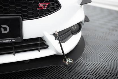 Street Pro Frontlippe V.1 passend für Ford Fiesta ST Mk7 FL schwarz matt