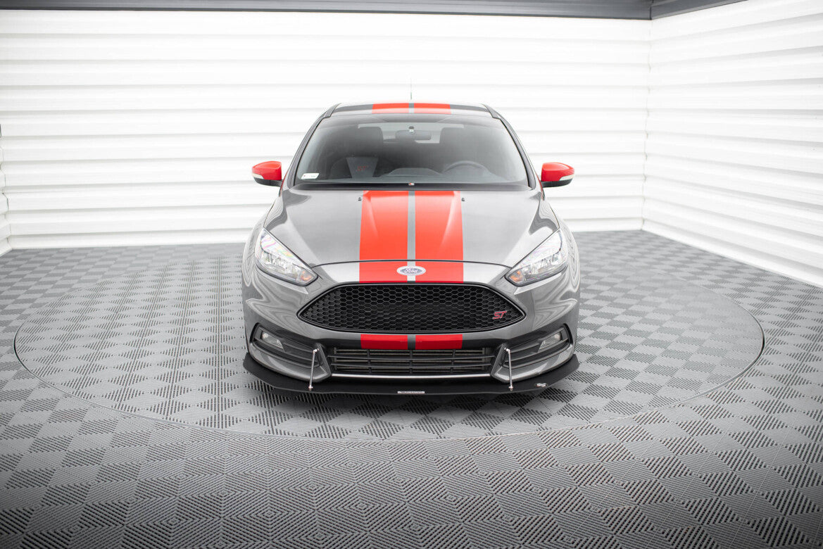 Street Pro Frontlippe V.1 passend für Ford Focus ST Mk3 FL schwarz matt