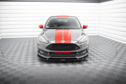 Street Pro Frontlippe V.1 passend für Ford Focus ST Mk3 FL schwarz matt