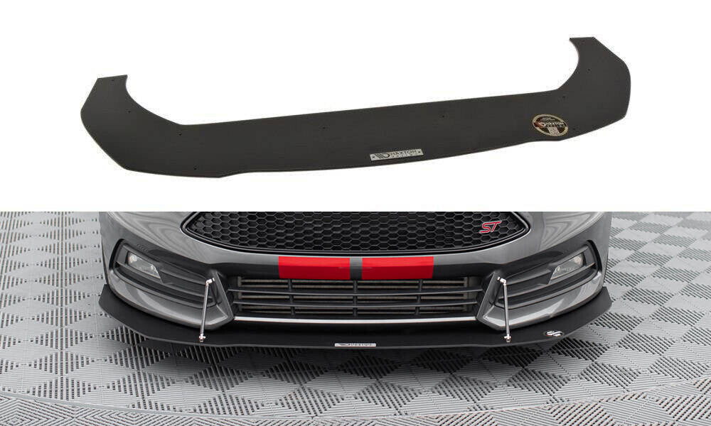 Street Pro Frontlippe V.1 passend für Ford Focus ST Mk3 FL schwarz matt