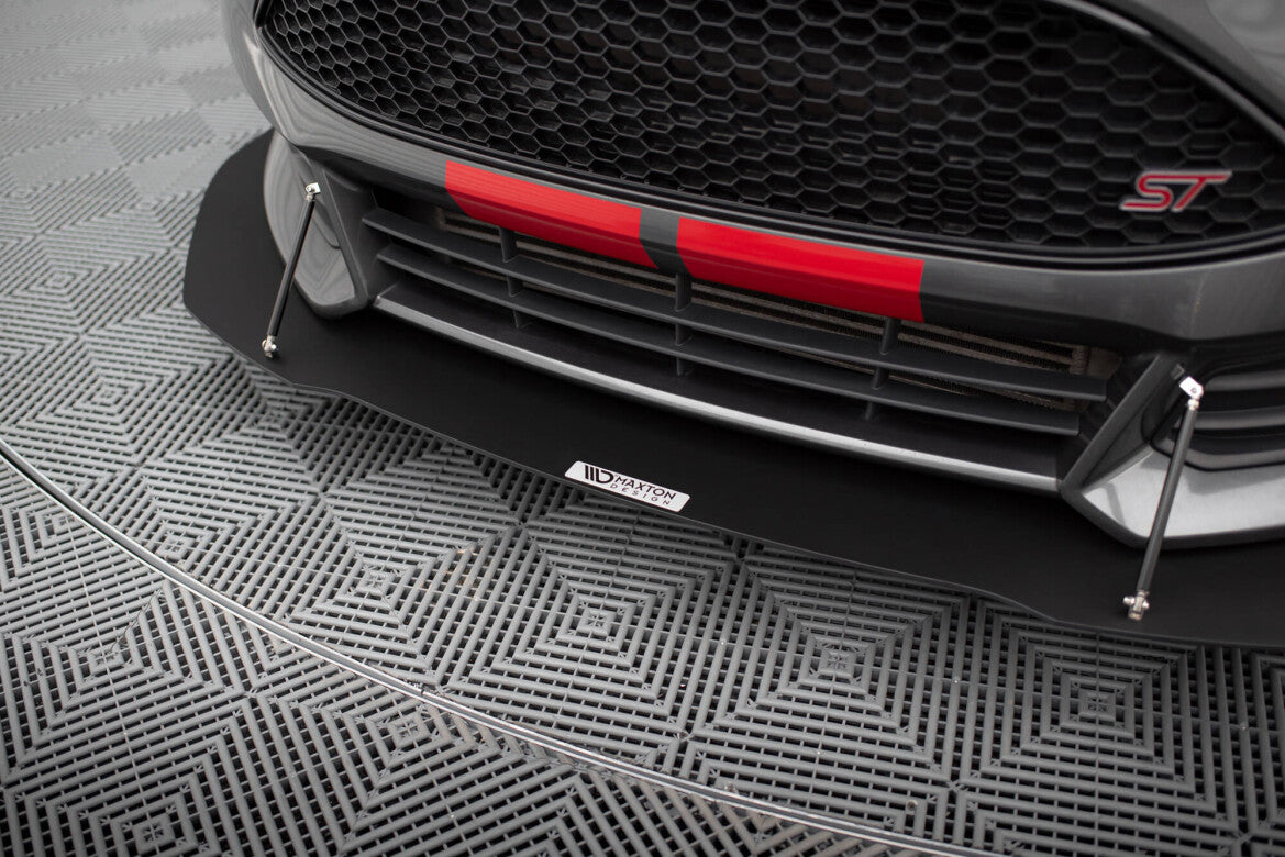 Street Pro Frontlippe V.1 passend für Ford Focus ST Mk3 FL schwarz matt