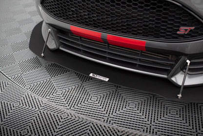 Street Pro Frontlippe V.1 passend für Ford Focus ST Mk3 FL schwarz matt