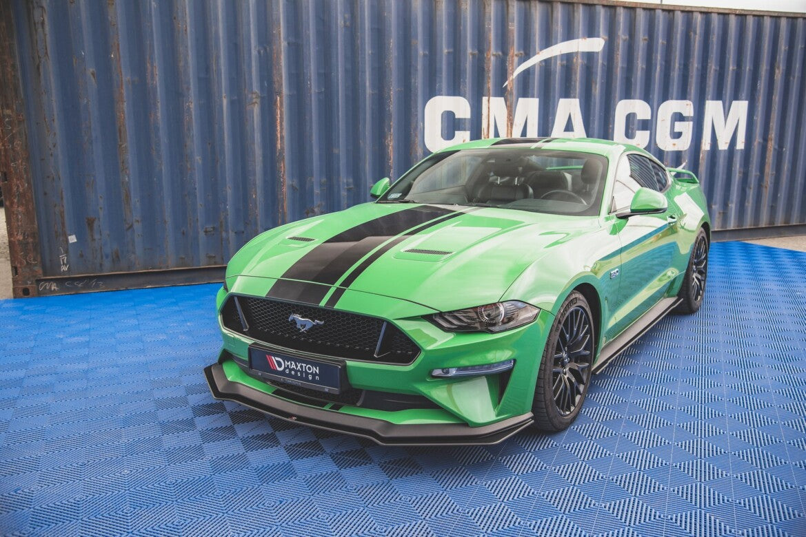 Street Pro Frontlippe V.1 passend für Ford Mustang GT MK6 FL schwarz matt