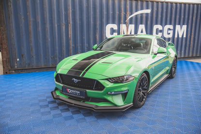 Street Pro Frontlippe V.1 passend für Ford Mustang GT MK6 FL schwarz matt