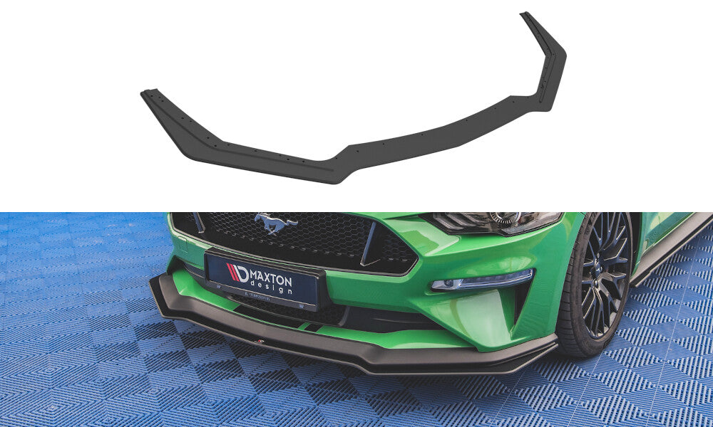 Street Pro Frontlippe V.1 passend für Ford Mustang GT MK6 FL schwarz matt