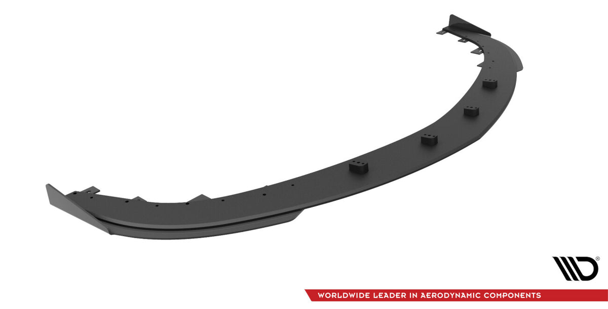 Street Pro Frontlippe V.1 passend für Mazda 3 MPS Mk1 schwarz matt + Hochglanz Flaps
