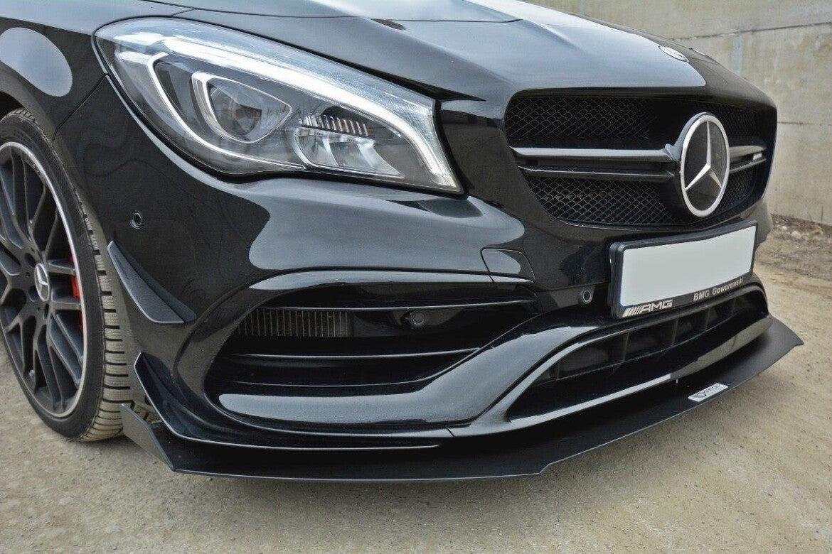 Street Pro Frontlippe V.1 passend für Mercedes CLA A45 AMG C117 FL schwarz matt