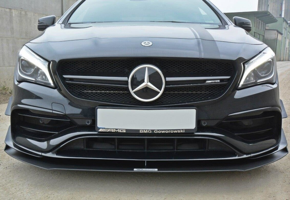 Street Pro Frontlippe V.1 passend für Mercedes CLA A45 AMG C117 FL schwarz matt