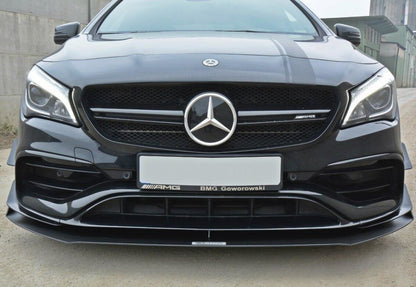 Street Pro Frontlippe V.1 passend für Mercedes CLA A45 AMG C117 FL schwarz matt