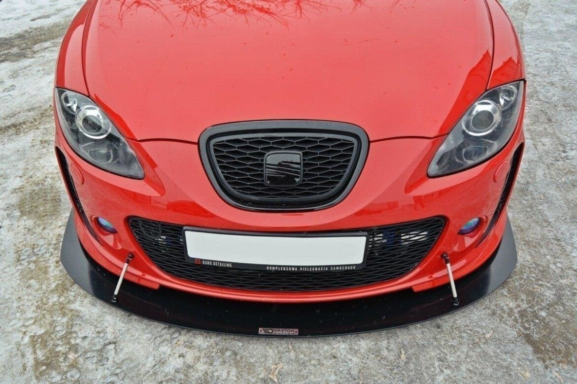 Street Pro Frontlippe V.1 passend für Seat Leon MK2 MS DESIGN schwarz matt