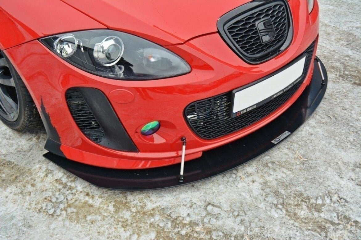Street Pro Frontlippe V.1 passend für Seat Leon MK2 MS DESIGN schwarz matt