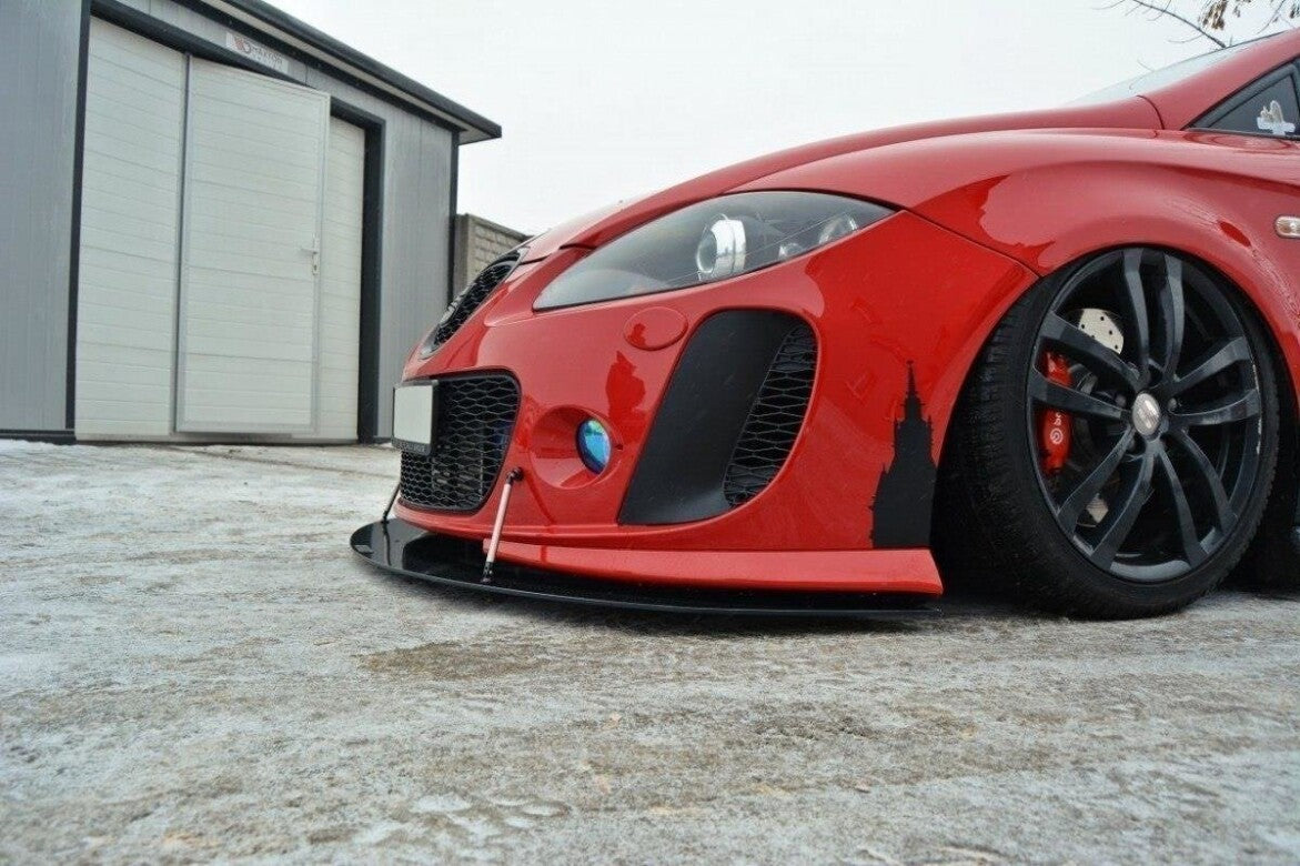 Street Pro Frontlippe V.1 passend für Seat Leon MK2 MS DESIGN schwarz matt