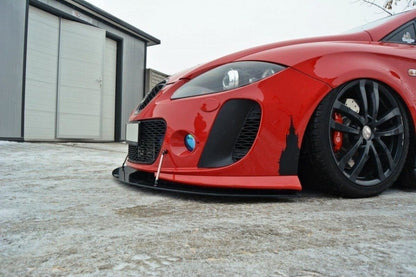 Street Pro Frontlippe V.1 passend für Seat Leon MK2 MS DESIGN schwarz matt