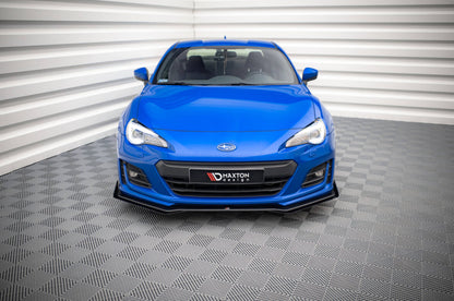 Street Pro Frontlippe V.1 passend für Subaru BRZ Mk1 FL schwarz matt + Hochglanz Flaps