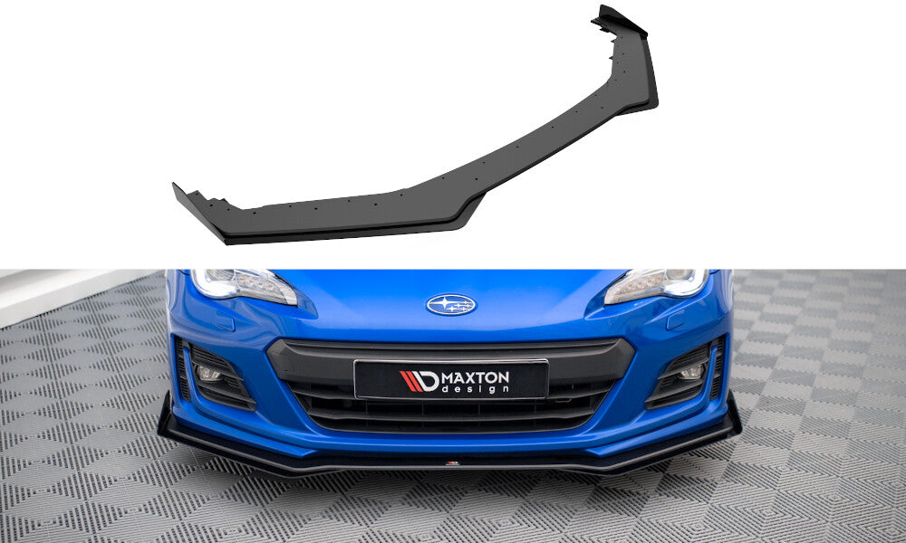 Street Pro Frontlippe V.1 passend für Subaru BRZ Mk1 FL schwarz matt + Hochglanz Flaps