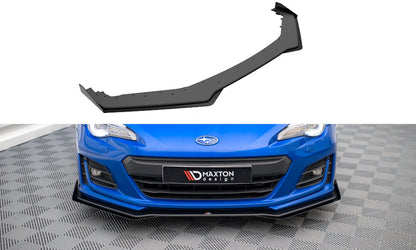 Street Pro Frontlippe V.1 passend für Subaru BRZ Mk1 FL schwarz matt + Hochglanz Flaps