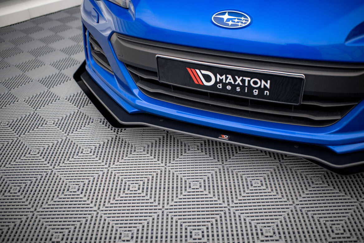 Street Pro Frontlippe V.1 passend für Subaru BRZ Mk1 FL schwarz matt + Hochglanz Flaps