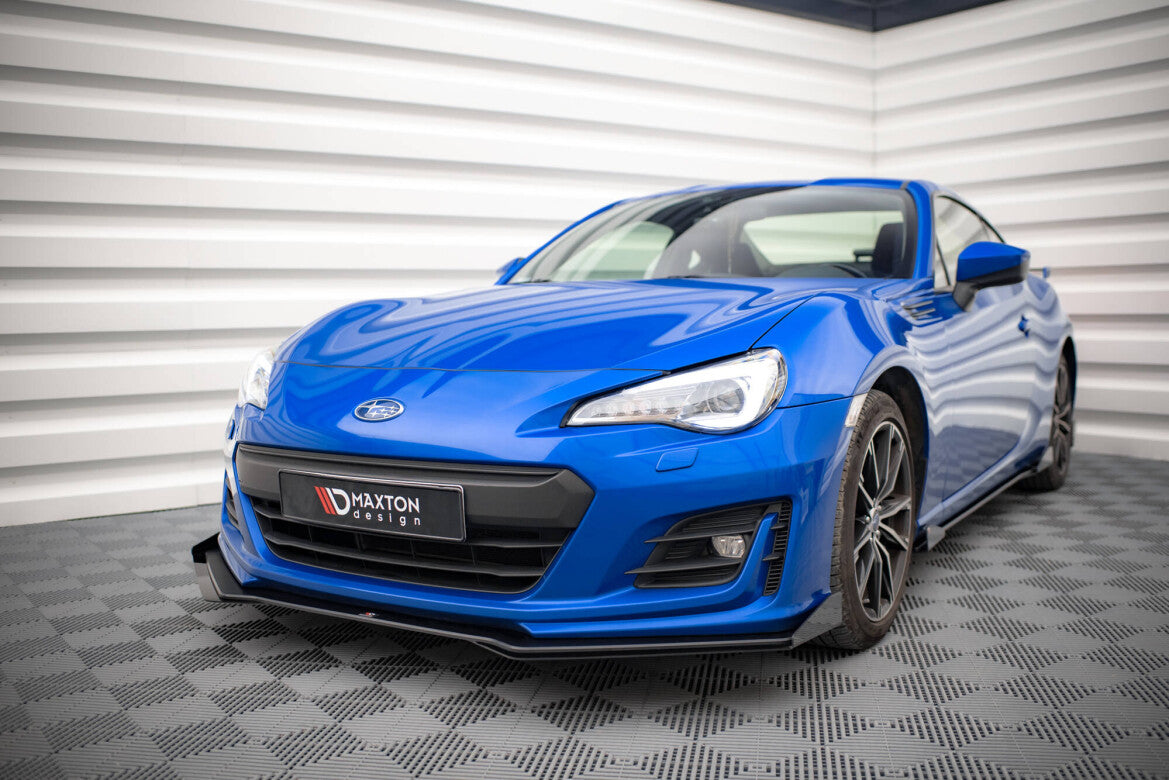 Street Pro Frontlippe V.1 passend für Subaru BRZ Mk1 FL schwarz matt + Hochglanz Flaps