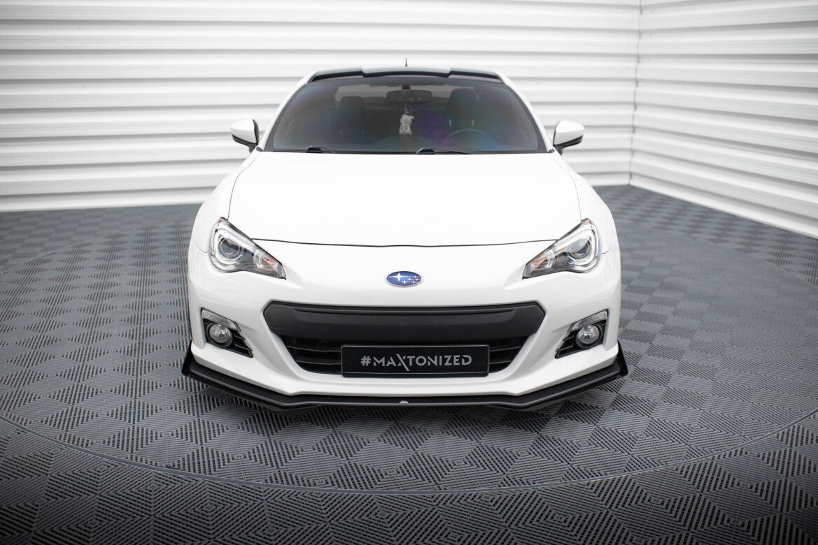 Street Pro Frontlippe V.1 passend für Subaru BRZ Mk1 schwarz matt + Hochglanz Flaps