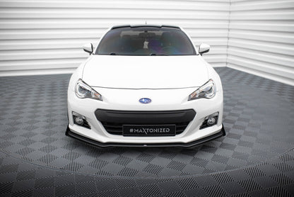 Street Pro Frontlippe V.1 passend für Subaru BRZ Mk1 schwarz matt + Hochglanz Flaps