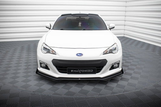 Street Pro Frontlippe V.1 passend für Subaru BRZ Mk1 schwarz matt + Hochglanz Flaps