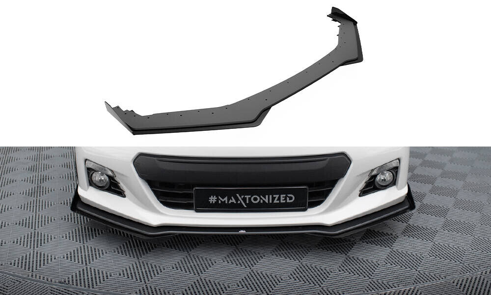 Street Pro Frontlippe V.1 passend für Subaru BRZ Mk1 schwarz matt + Hochglanz Flaps
