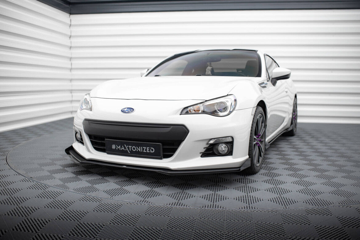 Street Pro Frontlippe V.1 passend für Subaru BRZ Mk1 schwarz matt + Hochglanz Flaps