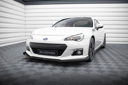 Street Pro Frontlippe V.1 passend für Subaru BRZ Mk1 schwarz matt + Hochglanz Flaps