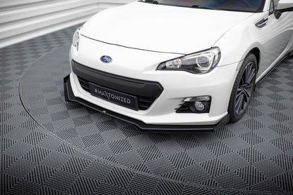 Street Pro Frontlippe V.1 passend für Subaru BRZ Mk1 schwarz matt + Hochglanz Flaps