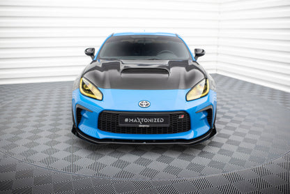 Street Pro Frontlippe V.1 passend für Toyota GR86 Mk1 schwarz matt + Hochglanz Flaps
