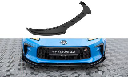 Street Pro Frontlippe V.1 passend für Toyota GR86 Mk1 schwarz matt + Hochglanz Flaps