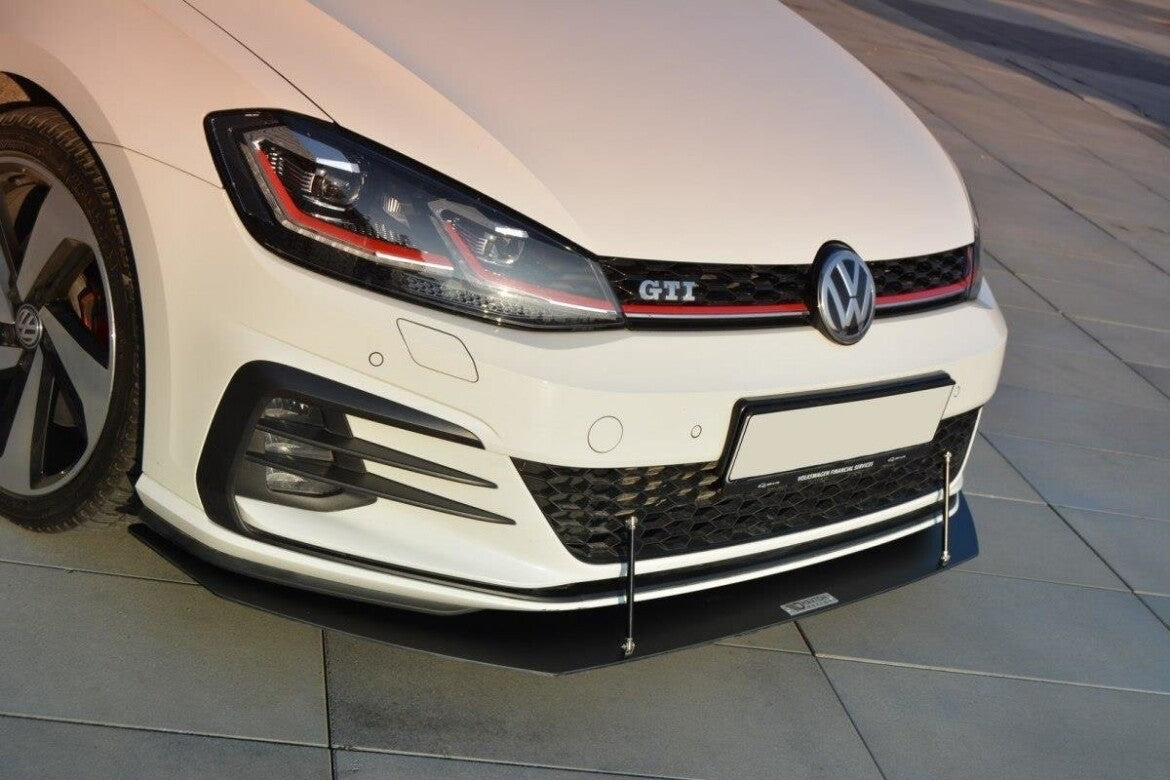 Street Pro Frontlippe V.1 passend für VW Golf 7 GTI FL schwarz matt