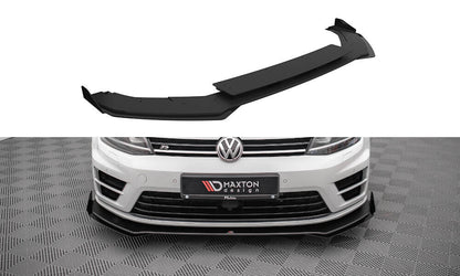 Street Pro Frontlippe V.1 passend für VW Golf R Mk7 schwarz matt + Hochglanz Flaps