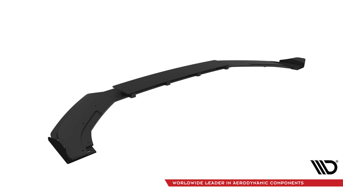 Street Pro Frontlippe V.1 passend für VW Golf R Mk7 schwarz matt + Hochglanz Flaps
